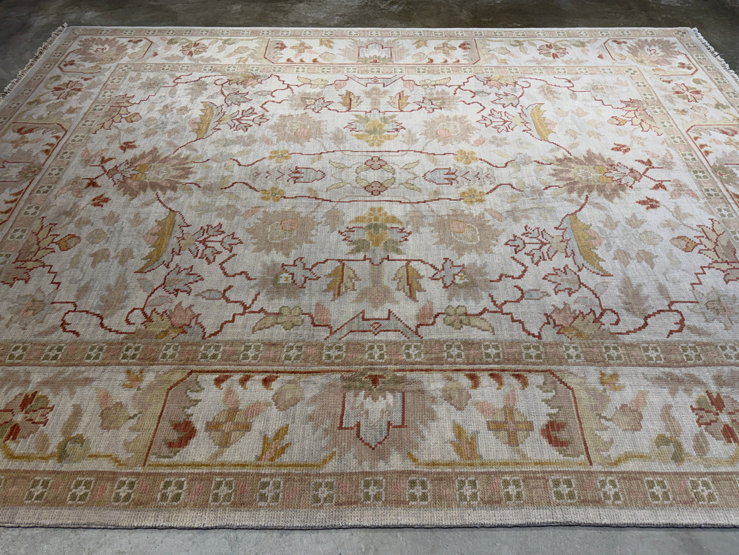 Hand-Knotted Oushak Rug - 8’1”x10’8”