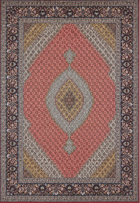 Hand-Knotted Persian Tabriz Mahi Rug - 8'3"x11'3"