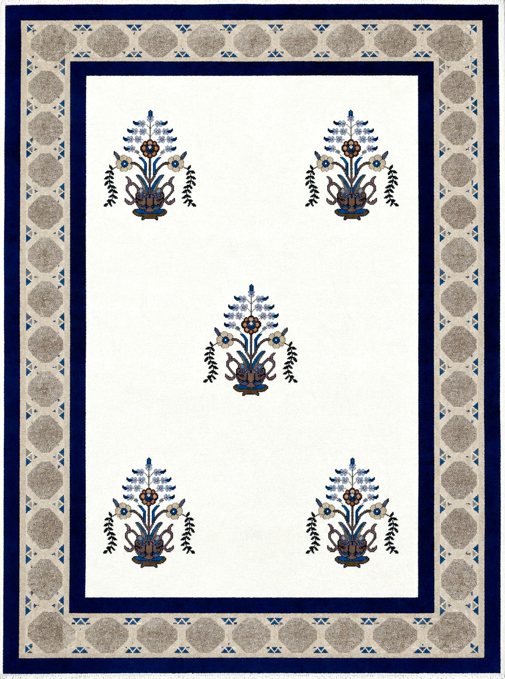 Hand-Knotted Persian Gabbeh Rug - 6'4"x9'5"