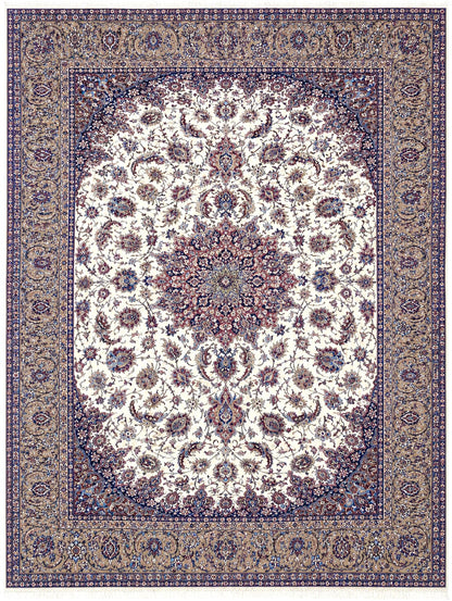 Hand-knotted  Persian Isfahan Rug - Signed Enteshari - 8'6"x12'1"