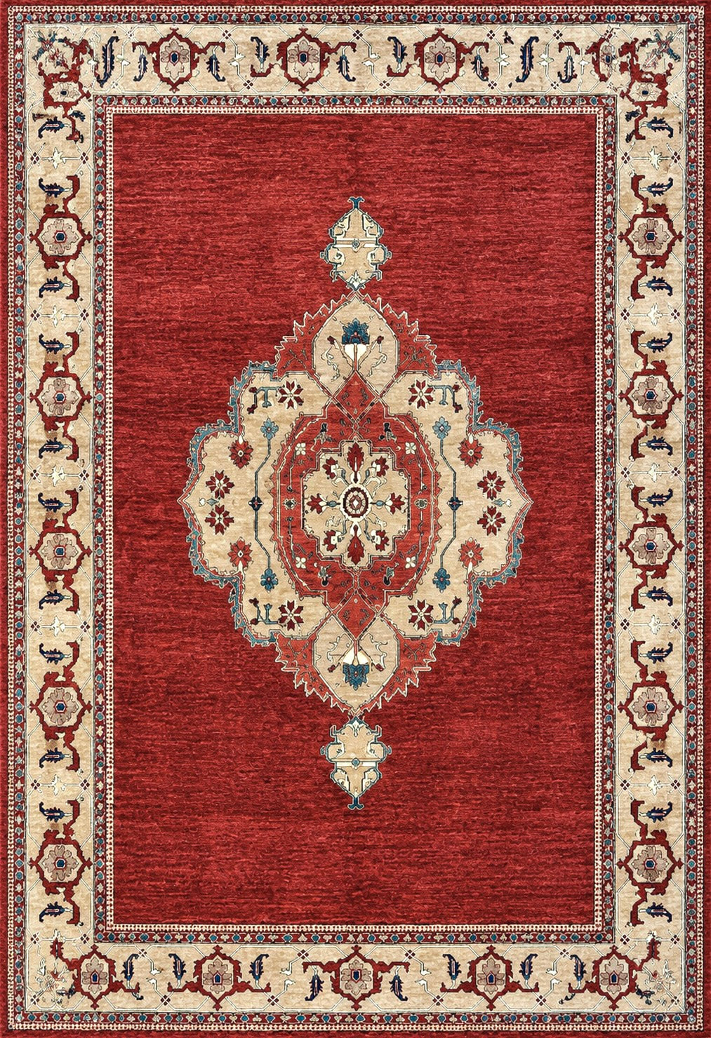 Hand-Knotted Persian Tabriz Rug - 8'10"x11'8"
