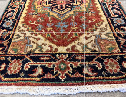 Hand-Knotted IndoHeriz Rug - 2’x3’