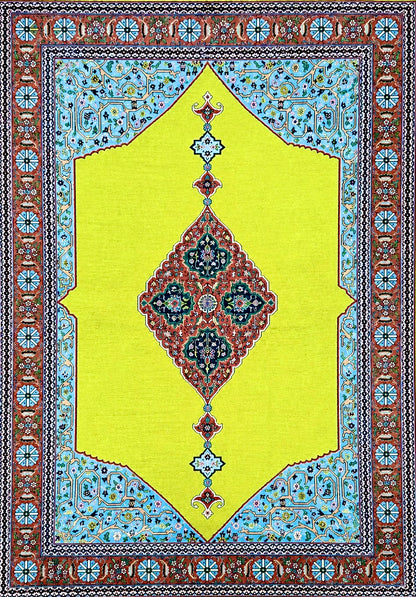 Hand-Knotted 60 Raj Persian Tabriz Rug - 8'2"x11'3"