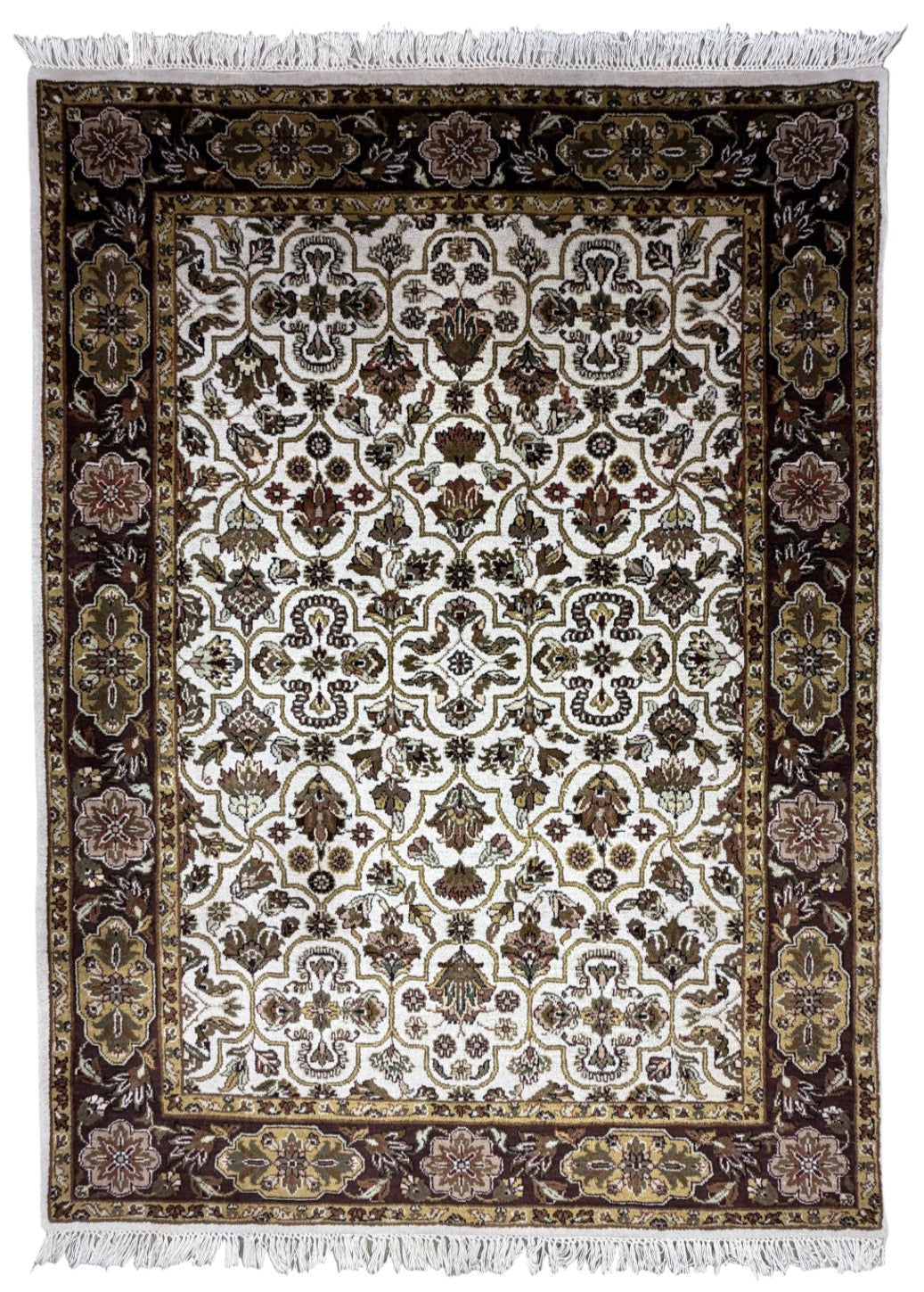 Hand-Knotted Agra Rug - 5’2”x7’