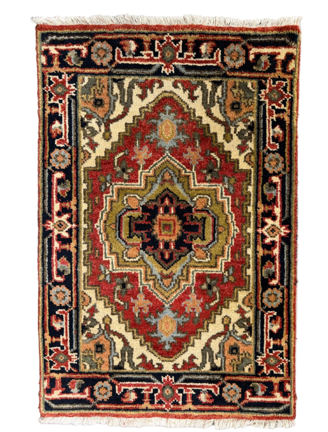 Hand-Knotted IndoHeriz Rug - 2’x3’