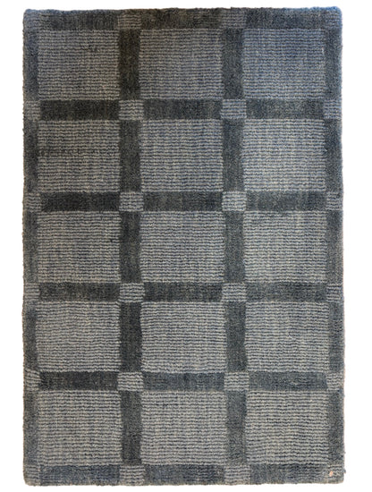 Hand-Knotted Carved Gabbeh Rug - 2’x3’