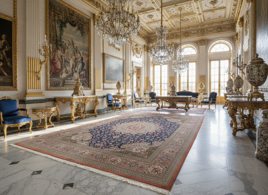 9'11"x13'6" Exquisite Signed Hand-Knotted 100% Silk Qum Rug