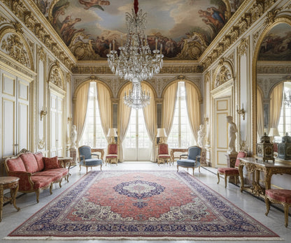 9'10"x13'11" Exquisite Signed Hand-Knotted 100% Silk Qume Rug