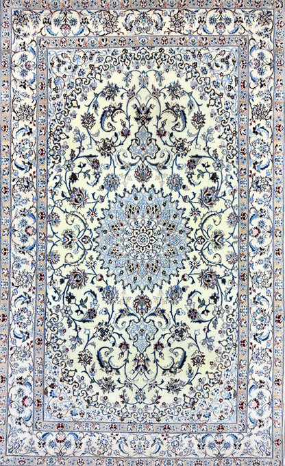 Hand-Knotted 6 La Persian Nain Rug - 4'x6'6"