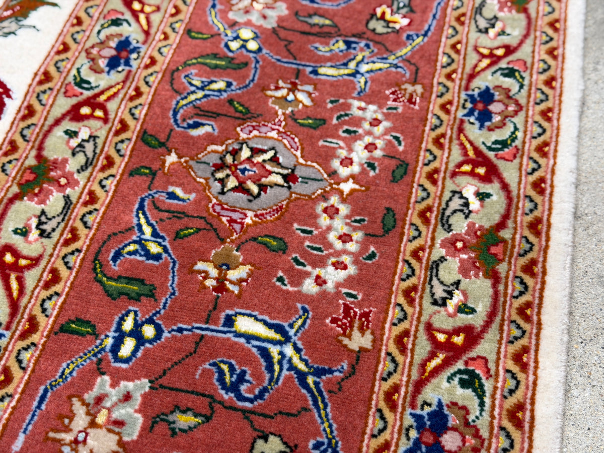 Hand-Knotted 60 Raj Persian Tabriz Rug - 6’8”x9’7”