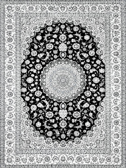 Hand-Knotted 6La Persian Nain Rug - Signed Habibian - 8x12