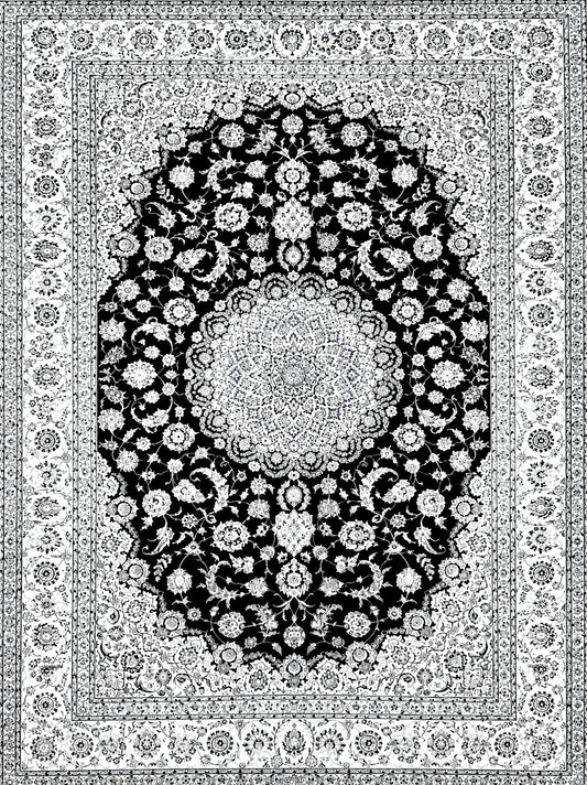 Hand-Knotted 6La Persian Nain Rug - Signed Habibian - 8x12