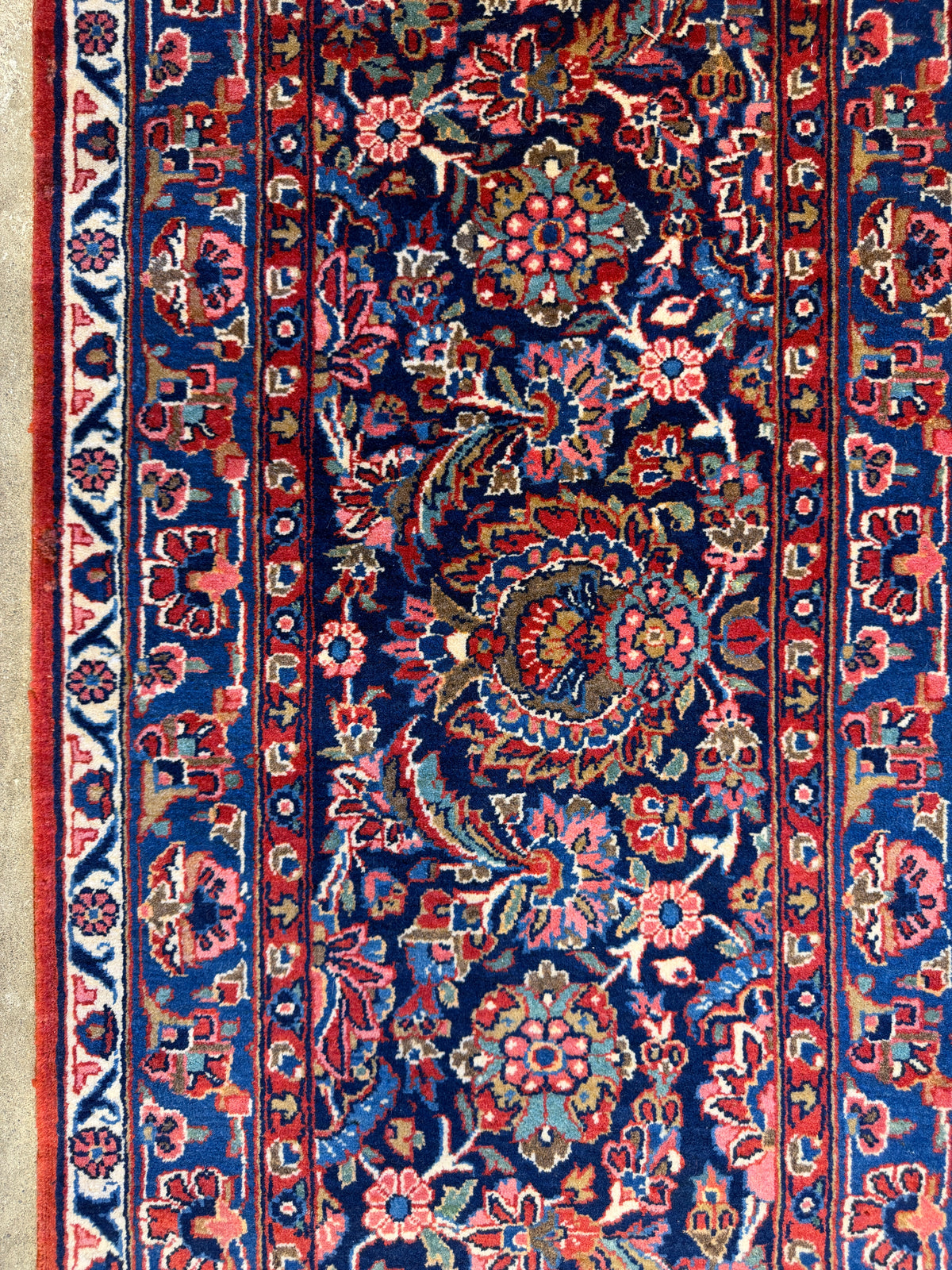 Hand-Knotted Antique Museum Piece Persian Kashan Rug - 10’x14’