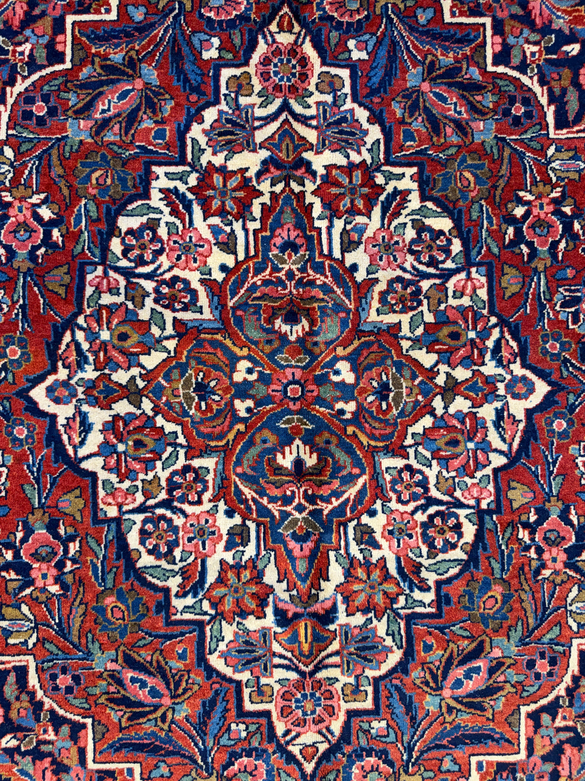 Hand-Knotted-Antique-Museum-Piece-Persian-Kashan-Rug-10x14