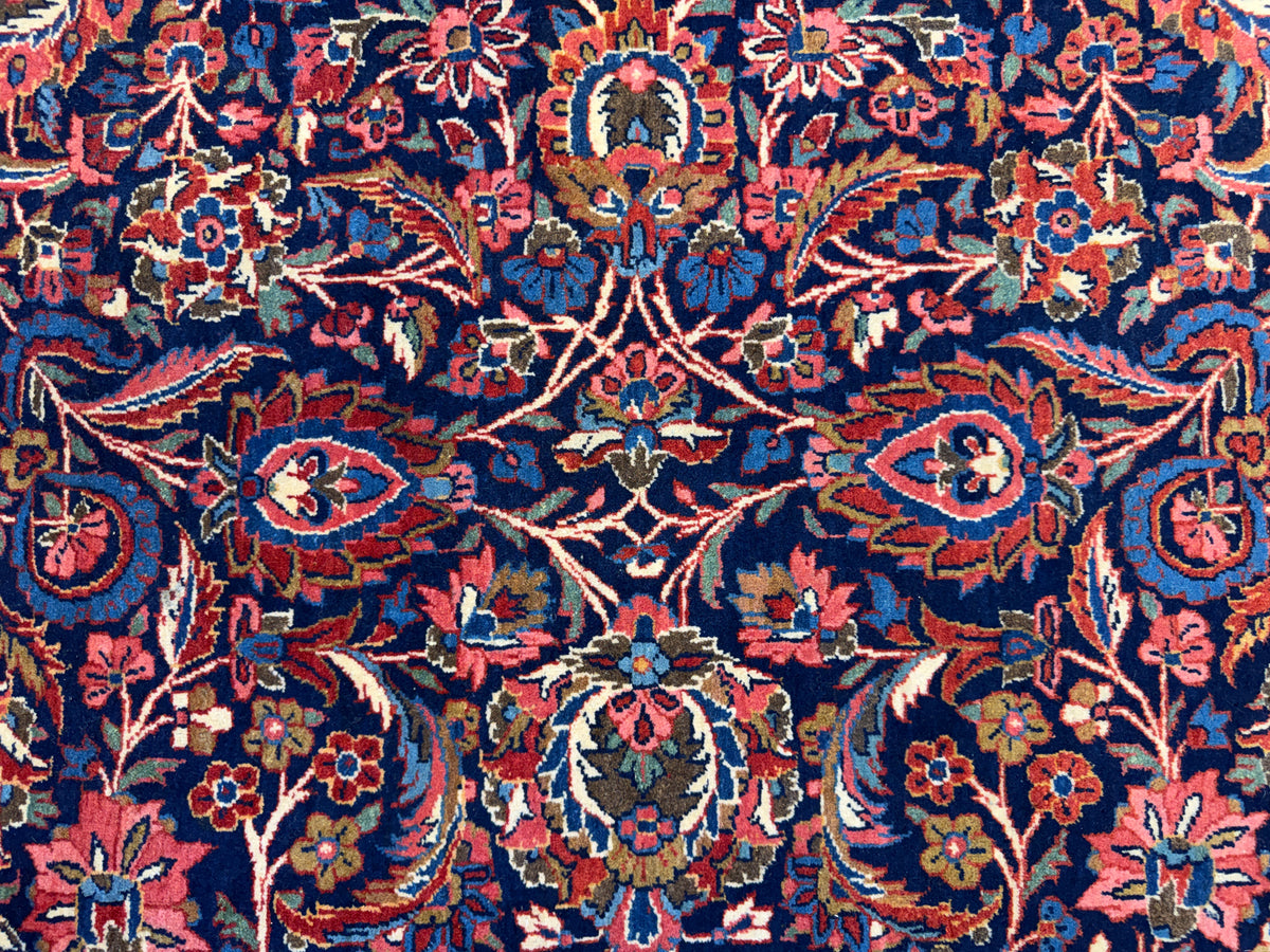 Hand-Knotted-Antique-Museum-Piece-Persian-Kashan-Rug-10x14