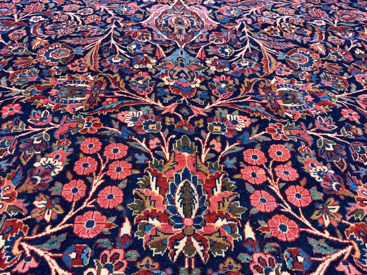 Hand-Knotted-Antique-Museum-Piece-Persian-Kashan-Rug-10x14
