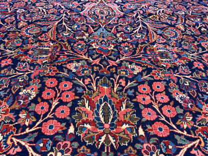 Hand-Knotted-Antique-Museum-Piece-Persian-Kashan-Rug-10x14