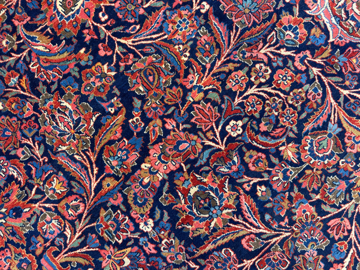 Hand-Knotted-Antique-Museum-Piece-Persian-Kashan-Rug-10x14