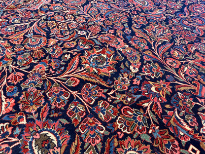 Hand-Knotted-Antique-Museum-Piece-Persian-Kashan-Rug-10x14