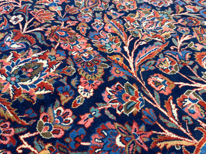 Hand-Knotted-Antique-Museum-Piece-Persian-Kashan-Rug-10x14
