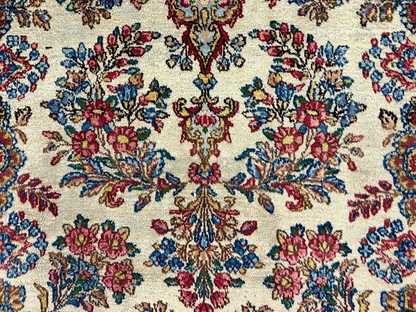 2'11"x5'1" Antique Hand-Knotted 100% Wool Pile Kermane Area Rug - Carpet