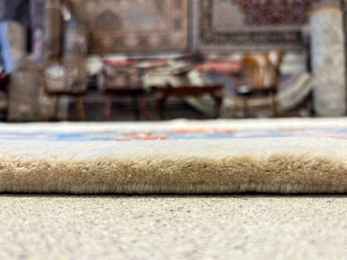 8'2" x 11'2" Hand-Knotted 100% Wool Carpet - Chinese Aubusson Area Rug