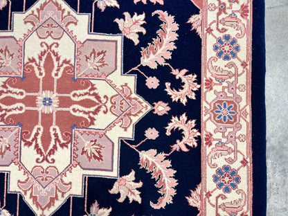 6'x 9' Hand-Knotted 100% Wool Carpet - Heriz Design Area Rug