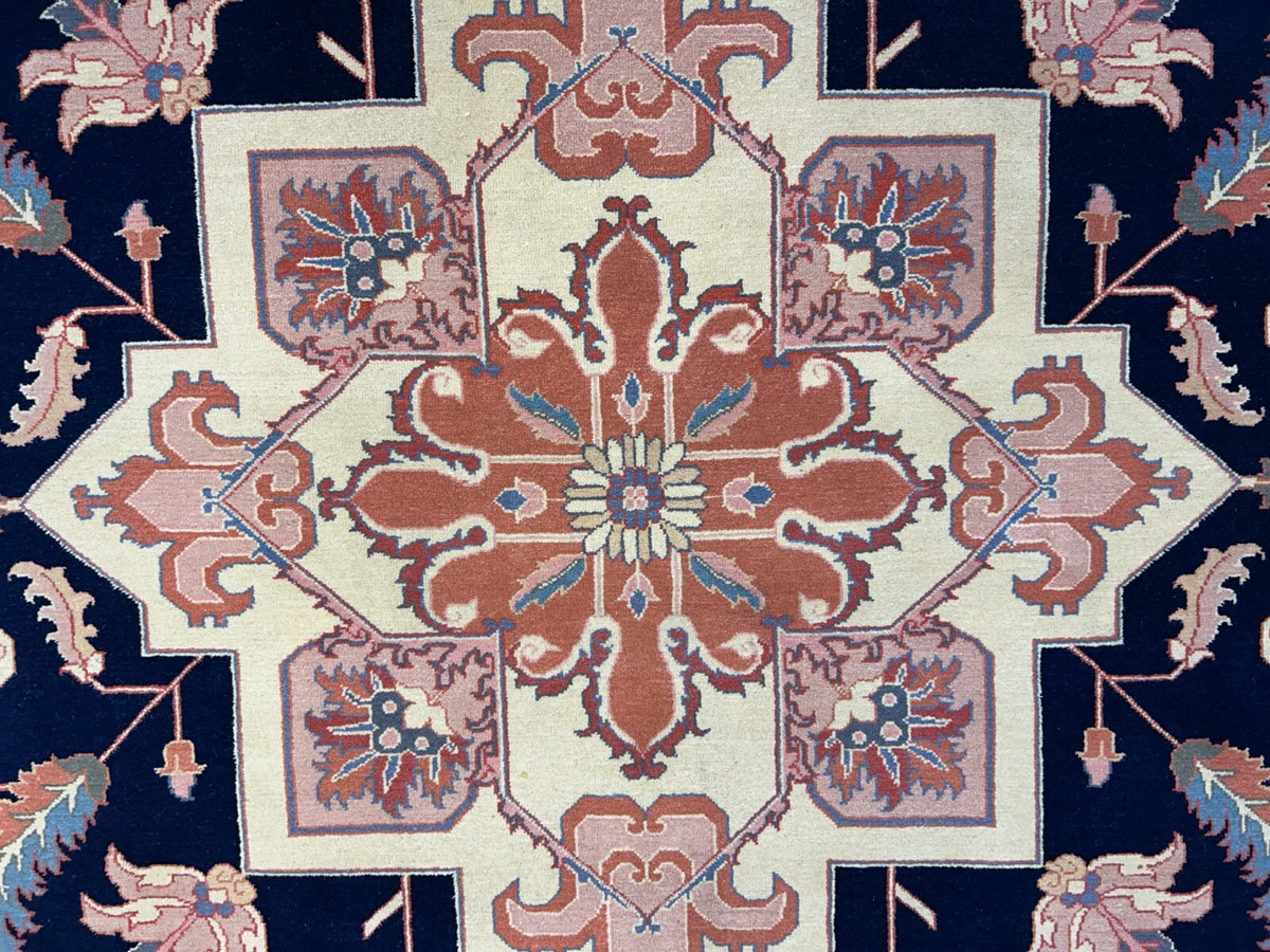 8'10"x11'11" Hand-Knotted 100% Wool Pile IndoHeriz Rug