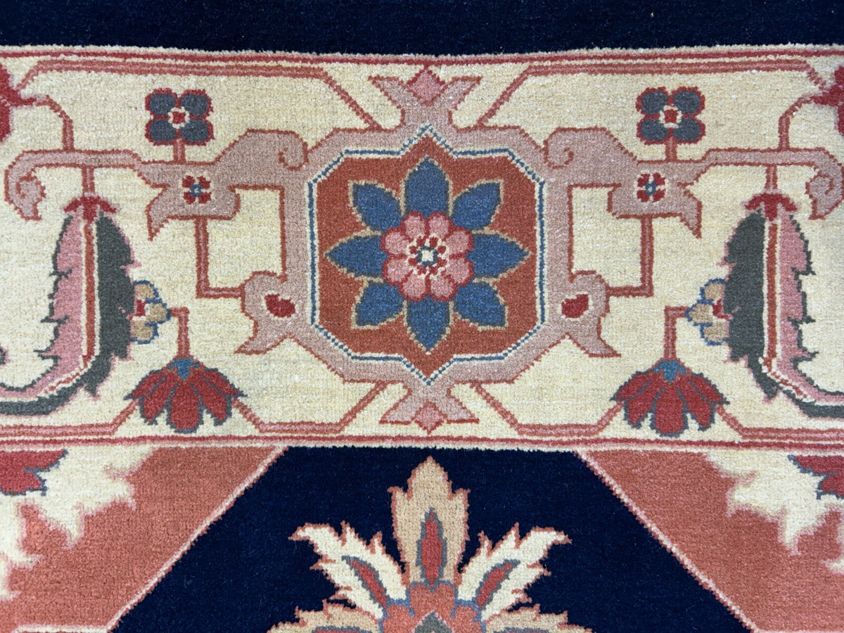 8'10"x11'11" Hand-Knotted 100% Wool Pile IndoHeriz Rug