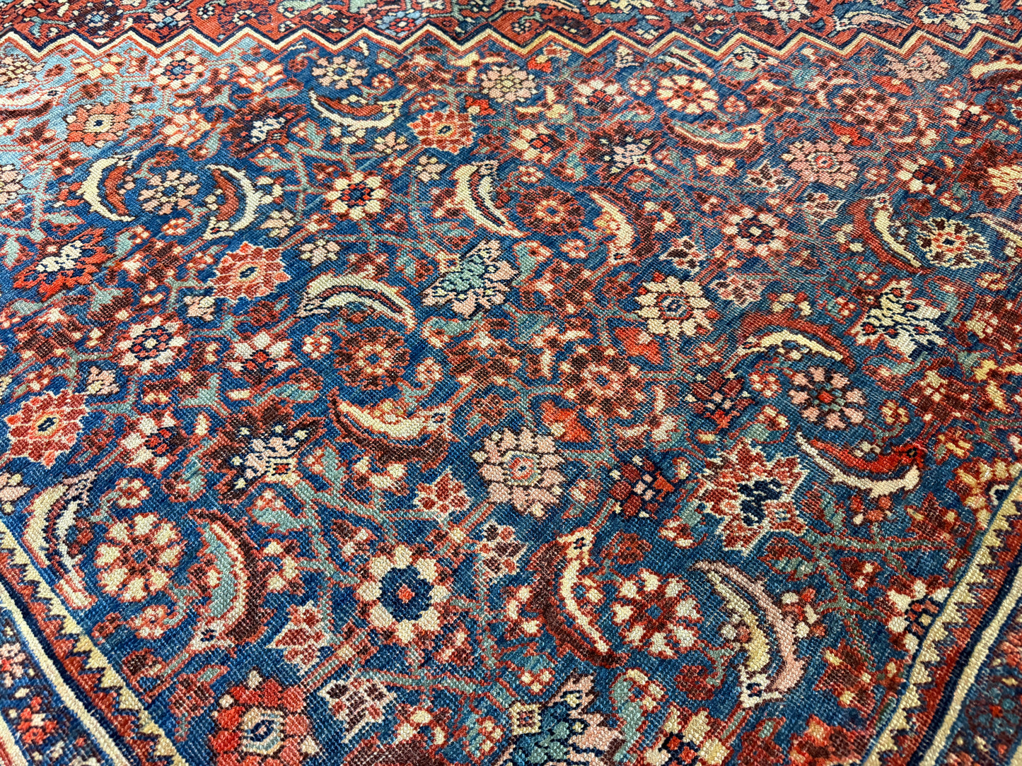 Hand-Knotted-Persian-Bakhtiari-Rug-antique-10x14