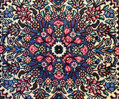 3'5"x5'2" Hand-Knotted 100% Wool Pile Persiane Bakhtiari Rug