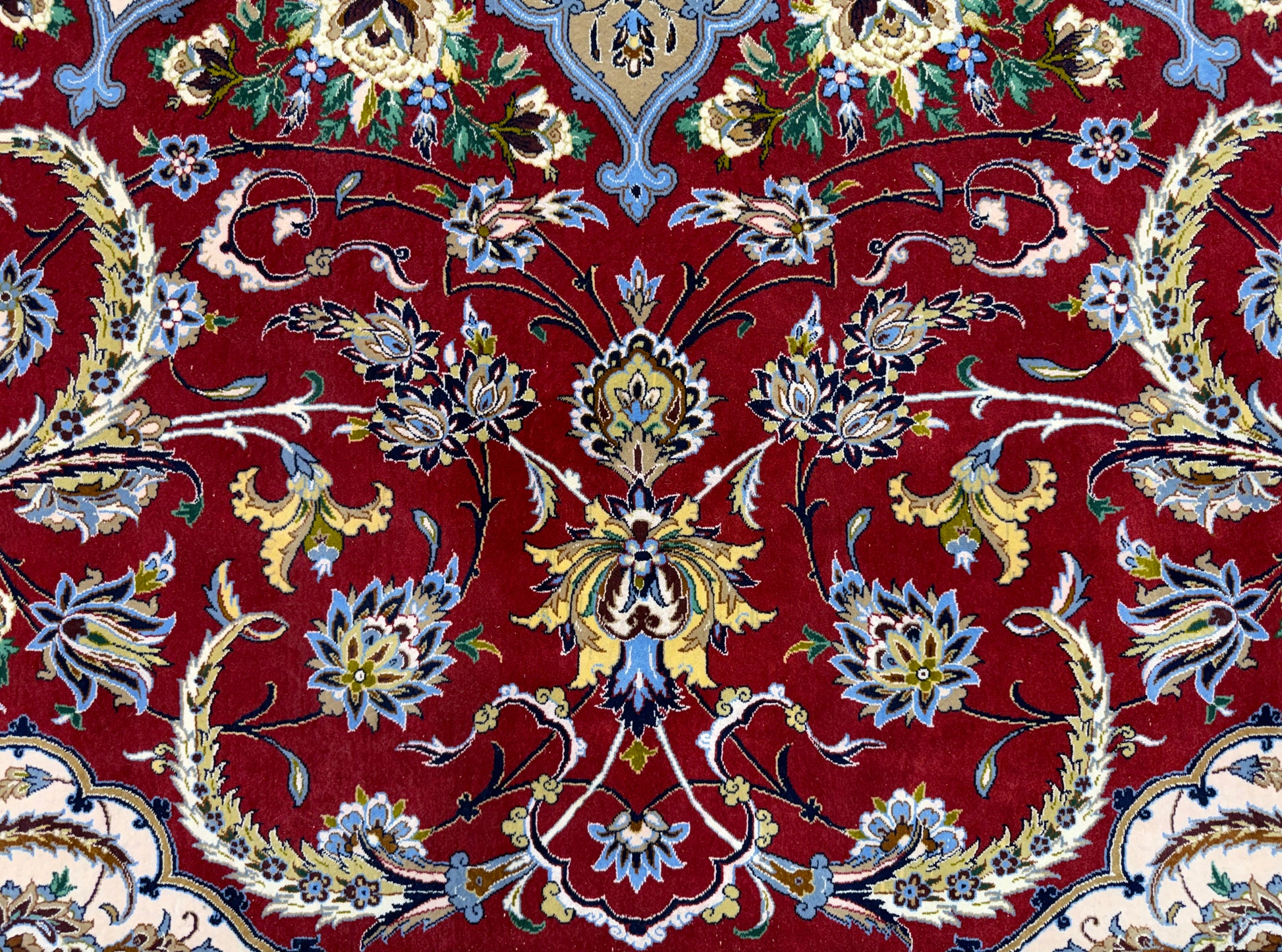 Hand-Knotted-Persian-Isfahan-Rug-Signed-Asachi-13x17-fine-silk-wool-palace-size-oversized