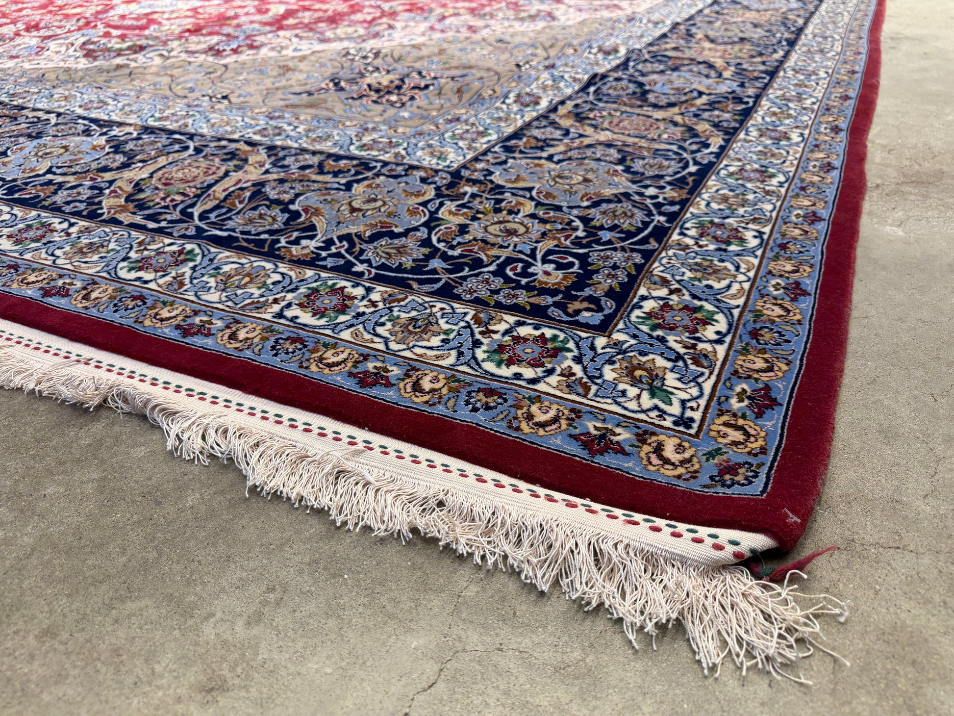 Hand-Knotted-Persian-Isfahan-Rug-Signed-Asachi-13x17-fine-silk-wool-palace-size-oversized