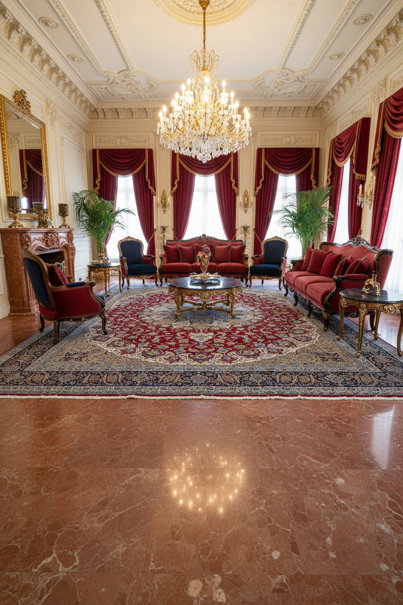 Hand-Knotted-Persian-Isfahan-Rug-Signed-Asachi-13x17-fine-silk-wool-palace-size-oversized