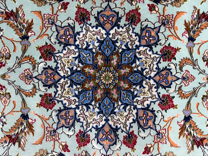 Hand-Knotted Persian Isfahan Rug - 3’7”x5’4”