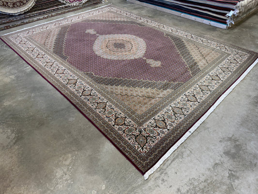 Hand-Knotted Persian Tabriz Mahi Rug - 10’x13’3”