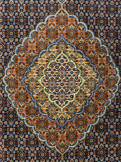 Hand-Knotted Persian Tabriz Mahi Rug - 5'1"x6'8"