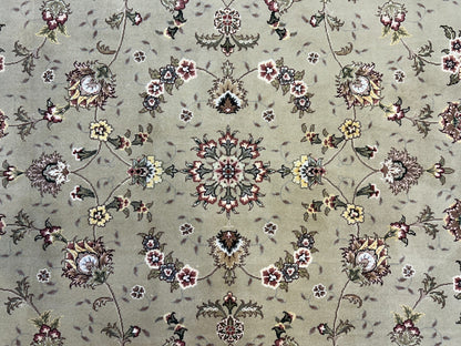 9'x12' Hand-Knotted Wool & Silk Pile Sinopersian kashan Area Rug