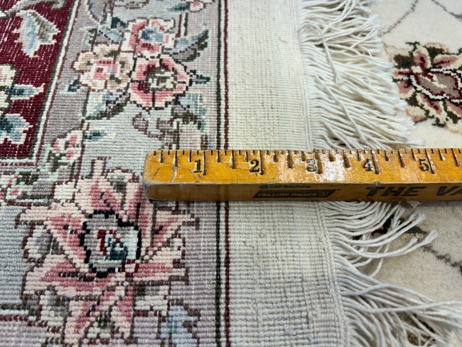 9'x12' Hand-Knotted Wool & Silk Pile Sinopersian Kashan Area Rug