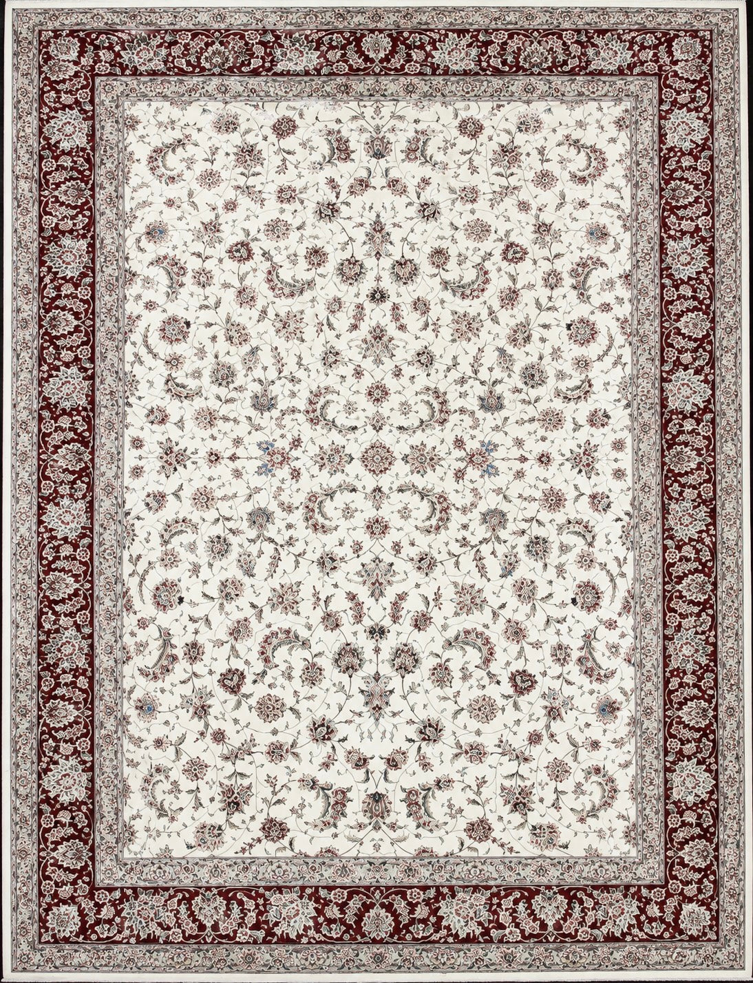 Hand-Knotted SinoPersian Kashan Design Rug - 9'x12'