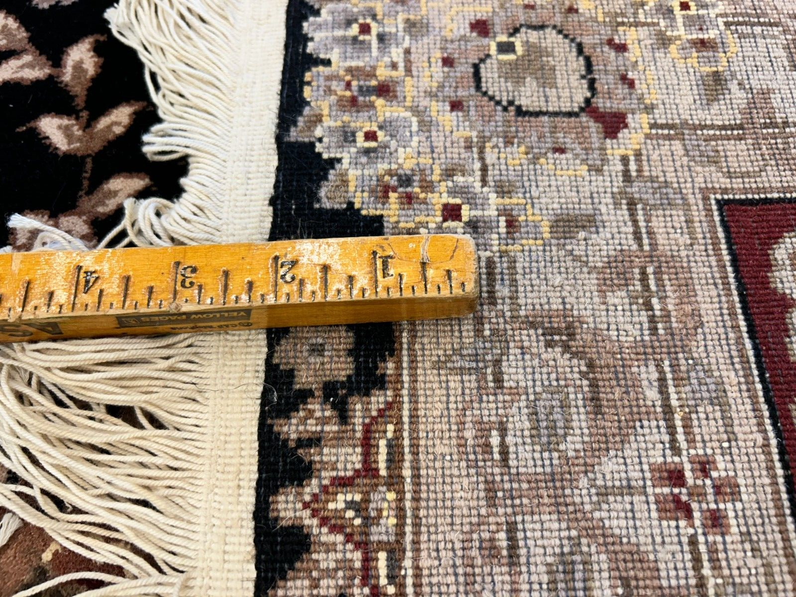 8'6"x11'6" Hand-Knotted Wool & Silk Pile Sinopersian Kashan Area Rug