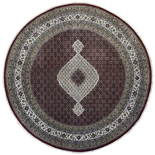 Hand-knotted IndoMahi Rug - 10’ Round