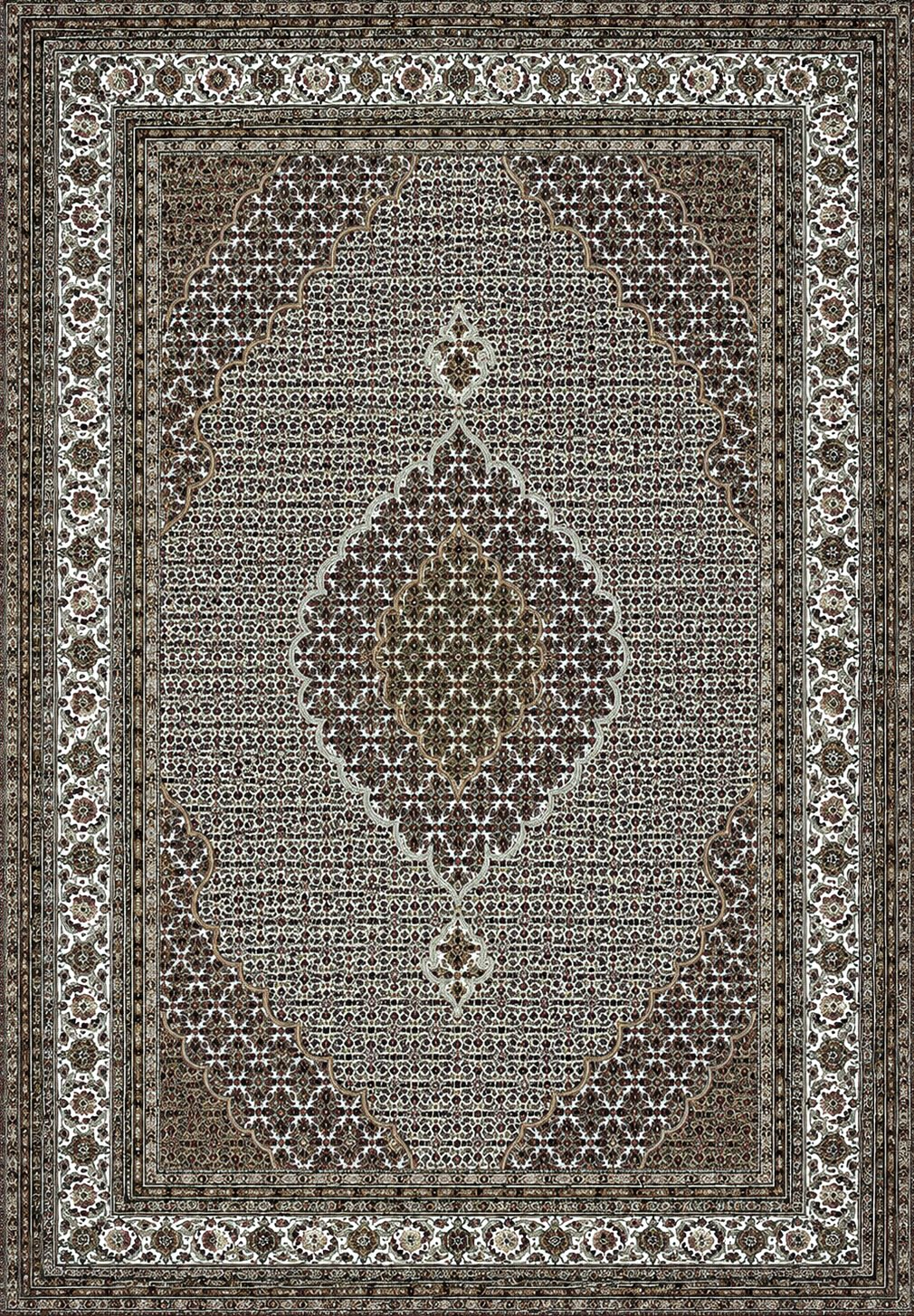 Hand-Knotted Persian Tabriz Mahi Rug - 8'3"x11'4"