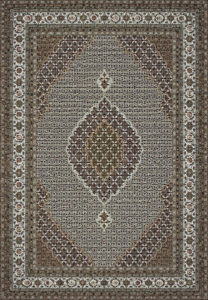 Hand-Knotted Persian Tabriz Mahi Rug - 8'3"x11'4"