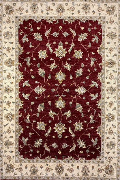 Hand-knotted-Agra-rug-6x9