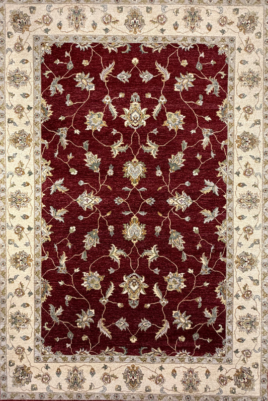 Hand-knotted-Agra-rug-6x9