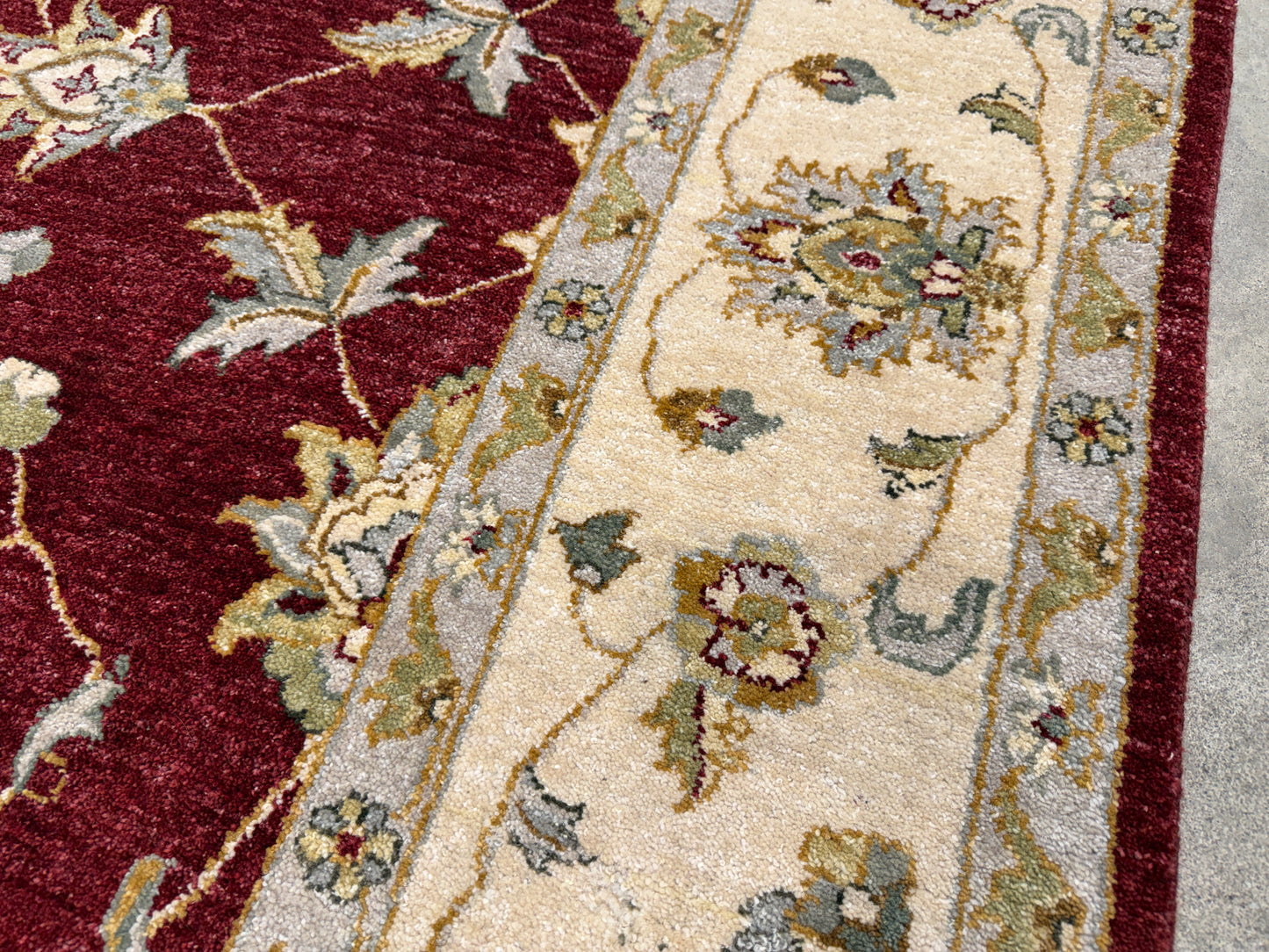 Hand-Knotted Agra Rug - 6'7"x9'9"