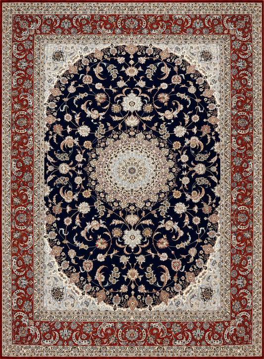 Hand-Knotted Persian Isfahan Rug - Signed Fatehi - 8’8”x11’9”