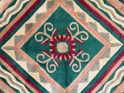 Hand-Knotted Carved Gabbeh Rug - 8'2"x10'