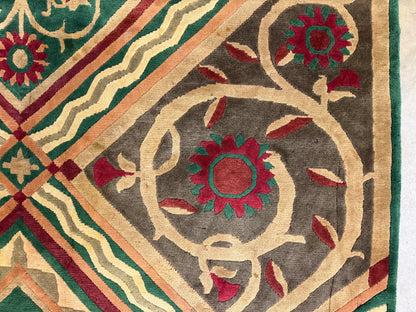 Hand-Knotted Carved Gabbeh Rug - 8'2"x10'